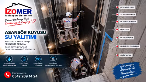 Asansör Kuyusu Su İzolasyonu