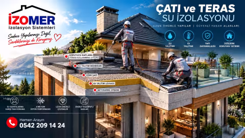 Çatı ve Teras Su İzolasyonu