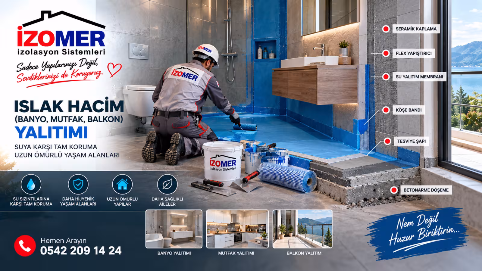 Islak Hacim (Banyo, Mutfak, Balkon) Yalıtımı