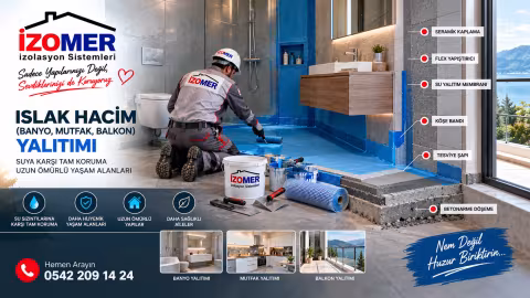 Islak Hacim (Banyo, Mutfak, Balkon) Yalıtımı