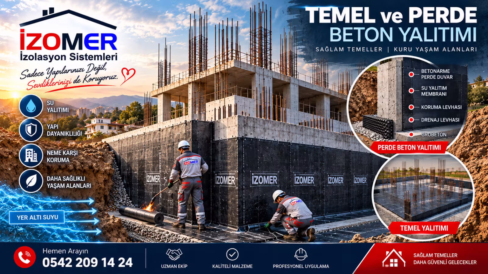 Temel ve Perde Beton Yalıtımı